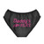 Daddy's Little Slut Adult Black Women's Briefs