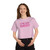 Come Here Daddy Adult Champion Women's Heritage Cropped T-Shirt