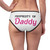 Property of Daddy Stencil White Pink Black Adult Women's Briefs