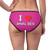 I Love Anal Sex Heart Pink White Black Red Adult Women's Briefs