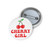 Cherry Girl  Pin Buttons