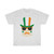 Happy St Patrick's Day Flag Hat Glasses Mustache Shamrock Irish Unisex Heavy Cotton Tee