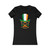 Happy St Patrick's Day Flag Hat Glasses Mustache Shamrock Irish Women's Favorite Tee