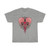 Skulls Heart Blood Henna Valentine Love Unisex Heavy Cotton Tee