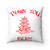 Chinese Food Container Pagoda Thank You Enjoy Spun Polyester Square Pillow