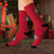 Merry Christmas Bells Xmas Red Sublimation Socks