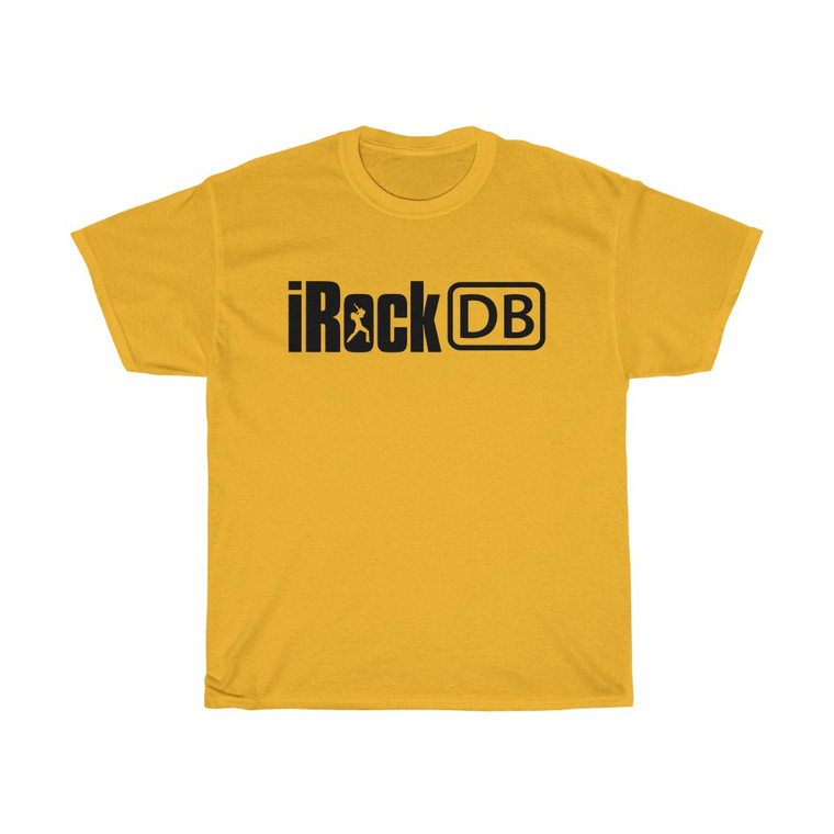 iRockDB Black Logo Music Database Unisex Heavy Cotton Tee