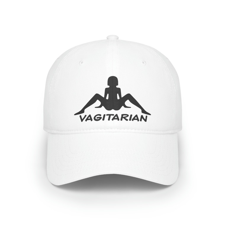 Vagitarian Vegetarian Kappa Parody Adult Unisex Low Profile Baseball Cap