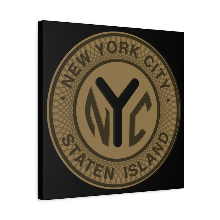 NYC Staten Island Token New York City Matte Canvas, Stretched, 1.25"