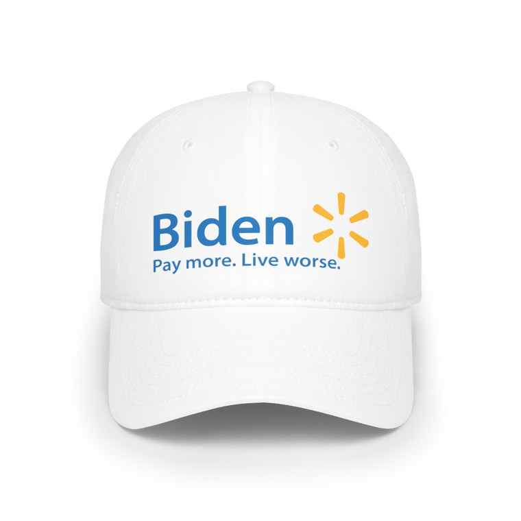 Biden Pay More Live Worse Sleepy Creepy Crooked Pedo Joe O'Briben Low Profile Baseball Cap