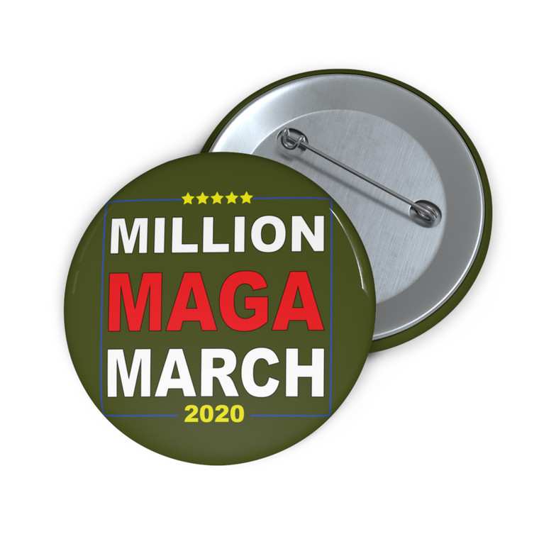 Million MAGA March 2020 President Donald J Trump Pin Buttons