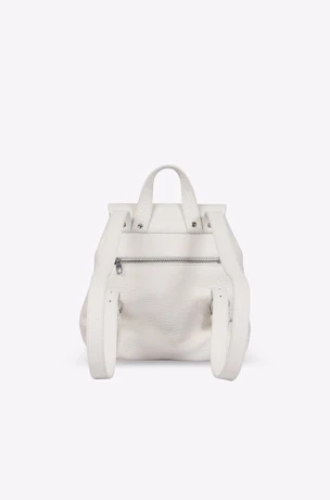 White leather backpack 30002123-5
