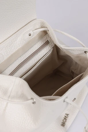White leather backpack 30002123-5