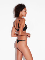 오닉스 자수 튤로 장식된 언더와이어 브라_1