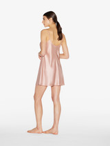 파우더 핑크 실크 숏 슬립_2