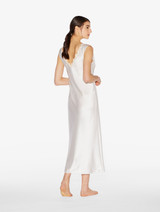 White silk satin long nightgown with frastaglio_4