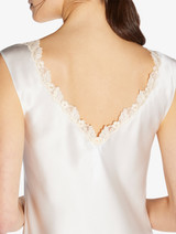 White silk satin long nightgown with frastaglio_7