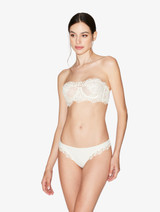 화이트 언더와이어 롱 라인 브라_3