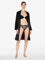 리버 레이스 트림 블랙 패드 푸쉬-업 브라_3