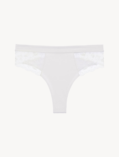 리스 자수 튤로 장식된 하이웨이스트 브리프_1