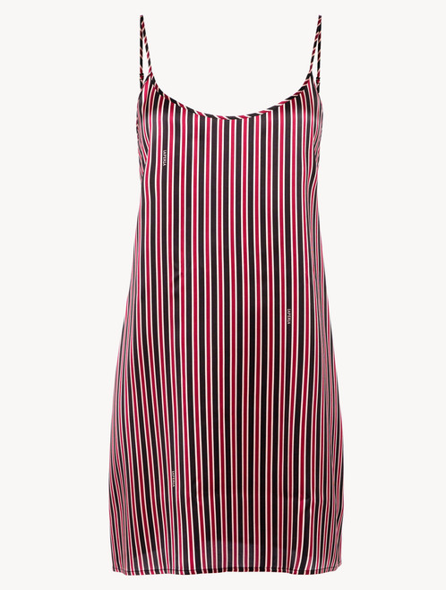 실크 스트라이프 슬립 드레스_1