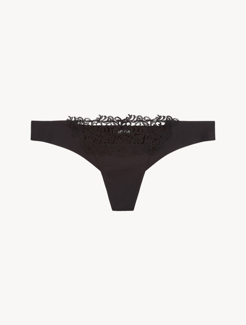 Black thong with macramé_4
