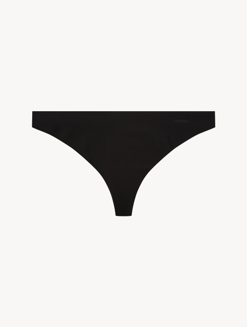 Black lycra thong_4