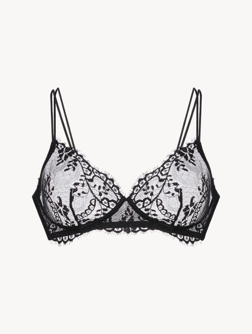 블랙 노와이어 리버 레이스 브라_4