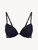 Push-Up Bra in Steel Blue and Black with Leavers lace_0