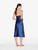Blue silk satin short nightgown with frastaglio_4