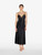 Black silk long nightgown with macramé_3