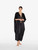 Black long silk robe with  macramé_9