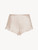 Rose Beige sleep shorts with macramé frastaglio_1