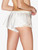 Off-white silk sleep shorts with macramé frastaglio_8
