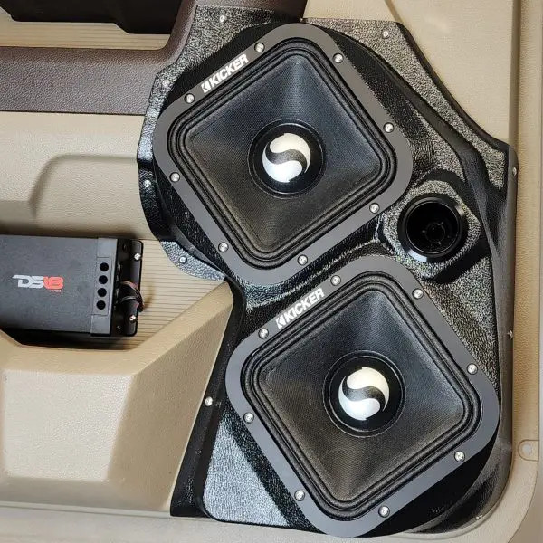 Dual 7″ and Single Tweeter Speaker Pods for the Front Door of a 09-18