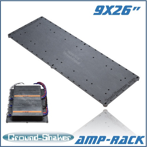 black 9”x 26” amp-rack