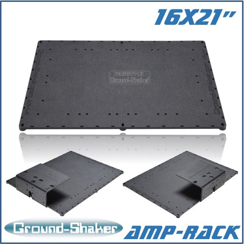 black 16” x 21” amp-rack