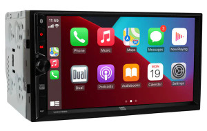 Dual Electronics Dual DCPA723W 7" Double-Din Radio, Mechless, Wireless Apple Carplay, Android Auto