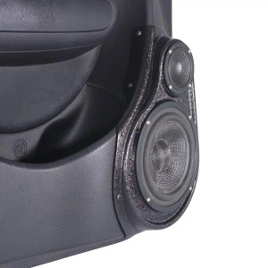 Custom Speaker Pods Single 6.5″, Single 3.5″ Speaker Pods for the Front Door of a 14-19 Kia Soul