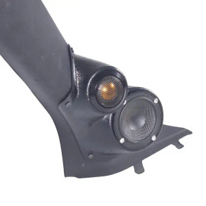 Custom Speaker Pods Single 3.5″ and Single Tweeter Speaker Pods for the A-Pillar of a 18-23 BMW X1-X2
