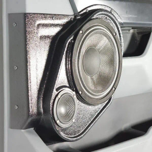 Single 8″ and Single 3.5″ Speaker Pods for the Front Door of a 21-24 Ford F-150-Ford F-250 F-350