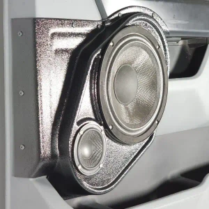 Custom Speaker Pods Single 8″ and Single 3.5″ Speaker Pods for the Front Door of a 21-24 Ford F-150-Ford F-250 F-350