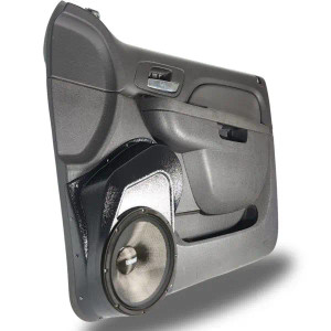 Custom Speaker Pods Single 10″ Speaker Pods for the Front Door of a 10-14 GM Full Size Truck Upper Handle
