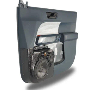 Custom Speaker Pods Single 6.5″ and Single 3.5″ and Single Tweeter Speaker Pods for the Front Door of a 22-24 Ford Maverick