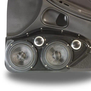 Dual 6.5″ and Dual Tweeter Speaker Pods for the Front Door of a 94-04 Ford Mustang