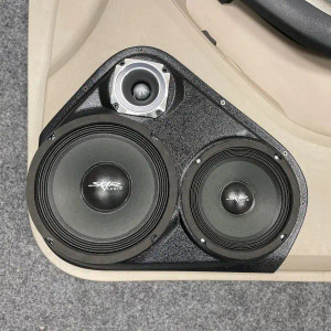 Custom Speaker Pods Single 8″ and Single 6.5″ and Single 3.5″ Speaker Pods for the Front Door of a 03-09 Toyota 4Runner