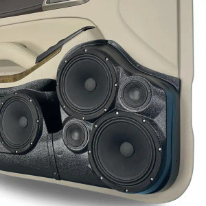 Custom Speaker Pods Dual 8″ and Dual 3.5″ Speaker Pods for the Front Door of a 15-20 GM Full Size SUV