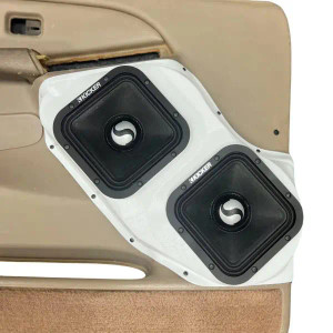 Dual 7″ Speaker Pods for the Front Door of a 00-06 GM Full Size Truck Dual 7″ Speaker Pods for the Front Door of a 00-06 GM Full Size Truck