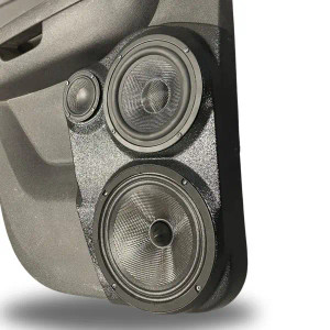 Single 8″ and Single 6.5″ and Single 3.5″ Speaker Pods for the Rear Door of a 07-14 GM Full Size Truck Upper Handle Single 8″ and Single 6.5″ and Single 3.5″ Speaker Pods for the Rear Door of a 07-14 GM Full Size Truck Upper Handle