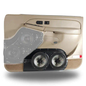 Dual 8″ Speaker Pods for the Front Door of a 00-06 GM Full Size Truck Dual 8″ Speaker Pods for the Front Door of a 00-06 GM Full Size Truck